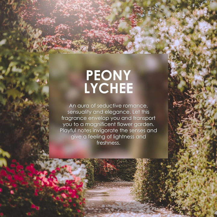 Jean & Len Scent Experience Peony & Lychee, Apă de toaletă cu aromă de bujor și lici, Mini parfum practic, Ideal pentru călătorii, Sticlă de înaltă calitate, 10 ml