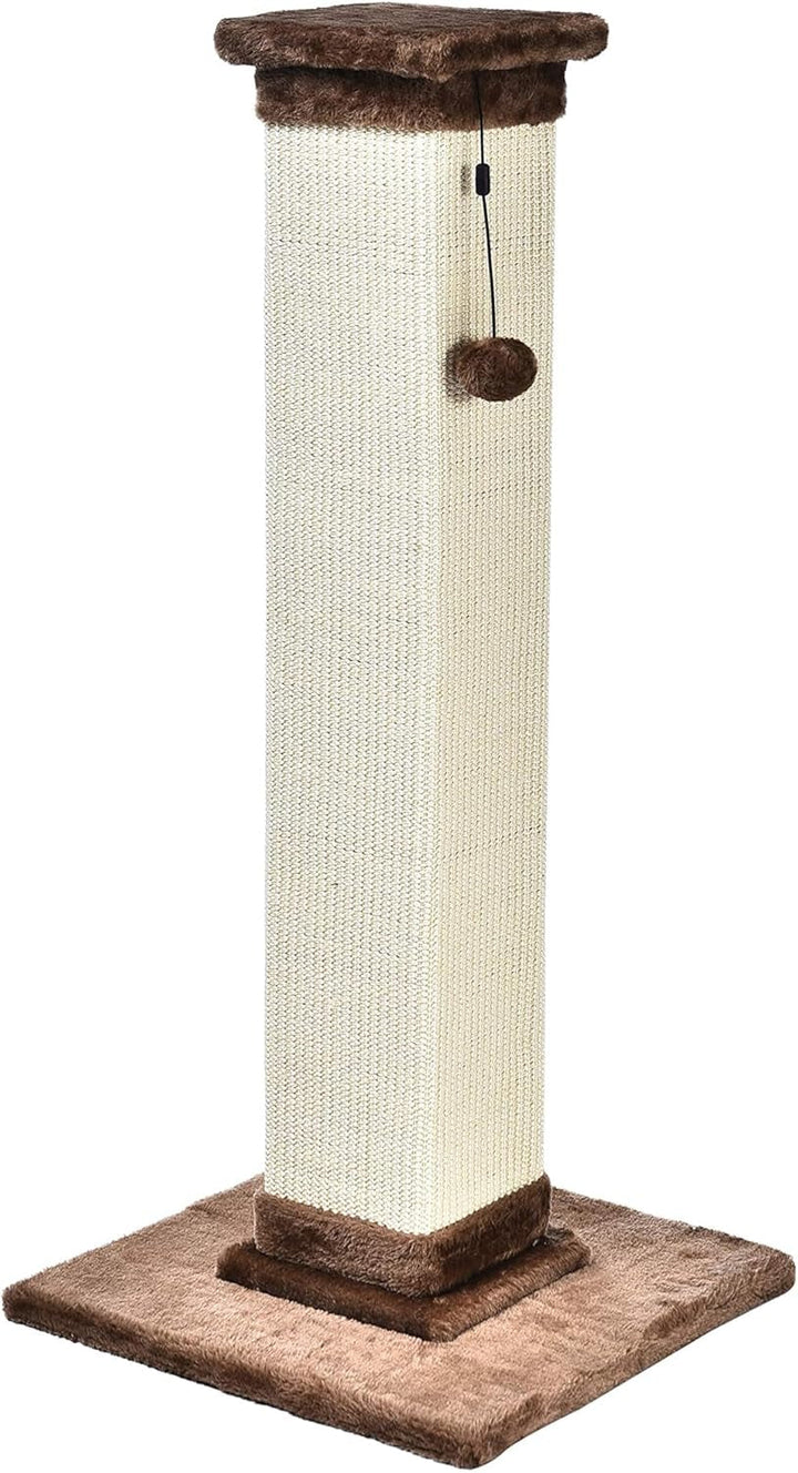 Suport pentru pisici Amazon Basics, dimensiune medie, 40,01 x 40,01 x 80,01 cm, gri