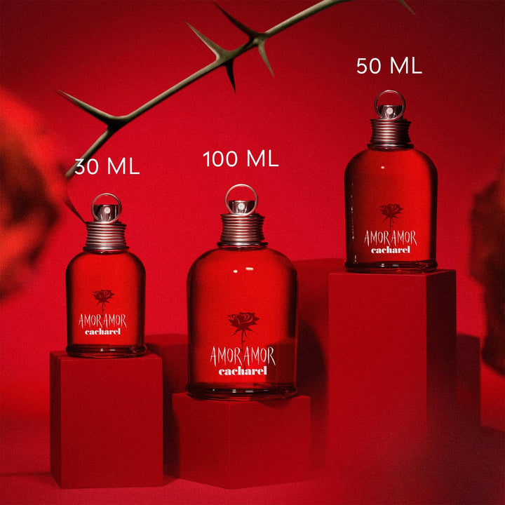 Apă de toaletă Cacharel Amor Amor pentru femei, parfum senzual de lungă durată, parfum floral-fructat pentru femei, 100 ml