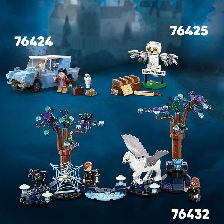 LEGO Harry Potter Flying Ford Anglia, mașină de jucărie construibilă pentru copii, cadou pentru băieți, fete și toți fanii de la 7 ani, set cu 2 mini figurine, inclusiv Ron Weasley, pentru jocuri de rol 76424