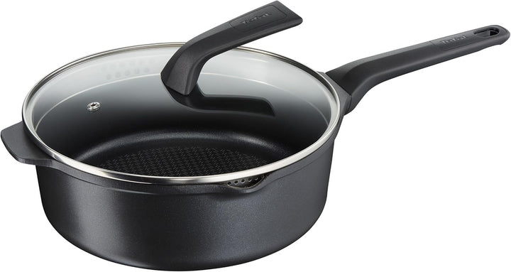 Tefal Robusto Aluguss Bratpfanne 28 Cm, Pfanne Induktion Mit Antihaftversiegelung, Thermo-Signal Bei Idealer Brattemperatur, Einfache Reinigung, Spülmaschinenfest, Für Alle Herdarten Geeignet E24906