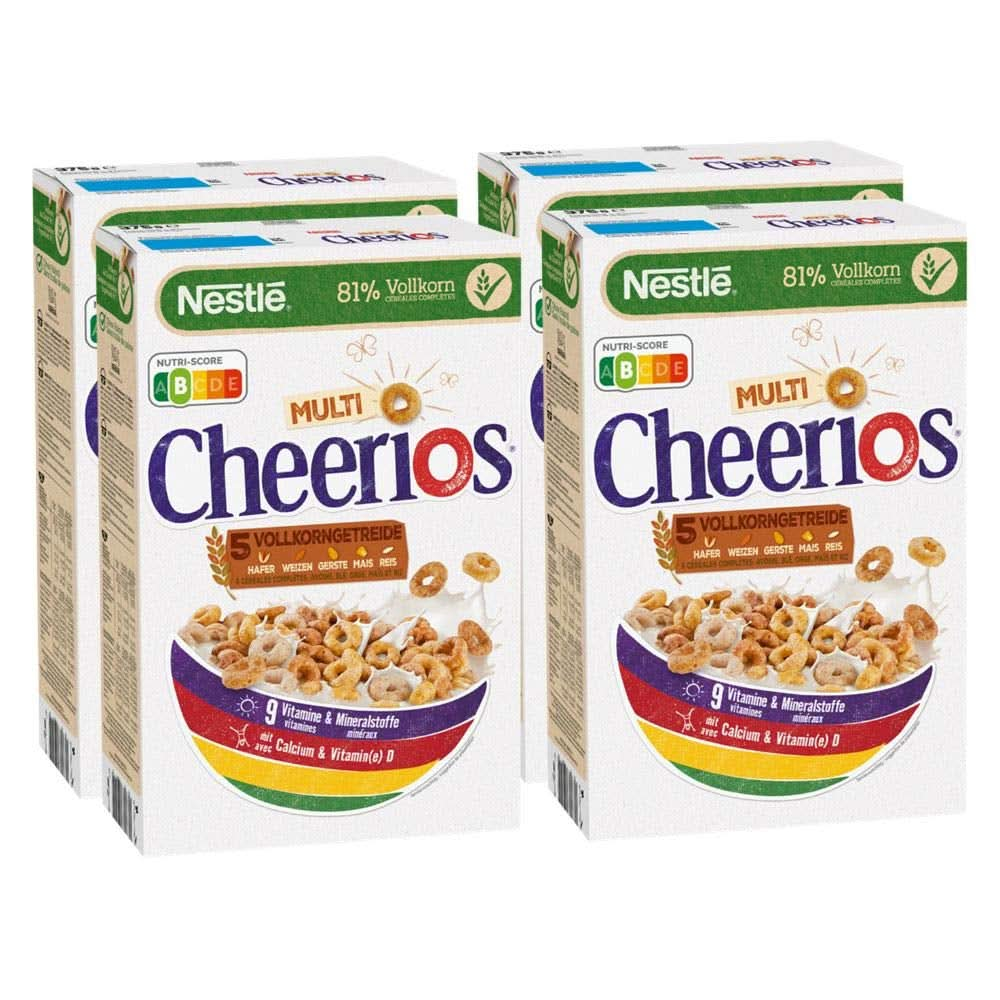 NESTLE Multi CHEERIOS cereale pentru micul dejun din 5 cereale integrale, 375 grame