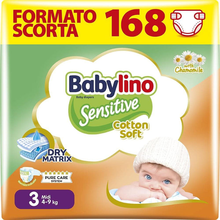 Babylino Sensitive, Scutece delicate pentru copii, diverse marimi