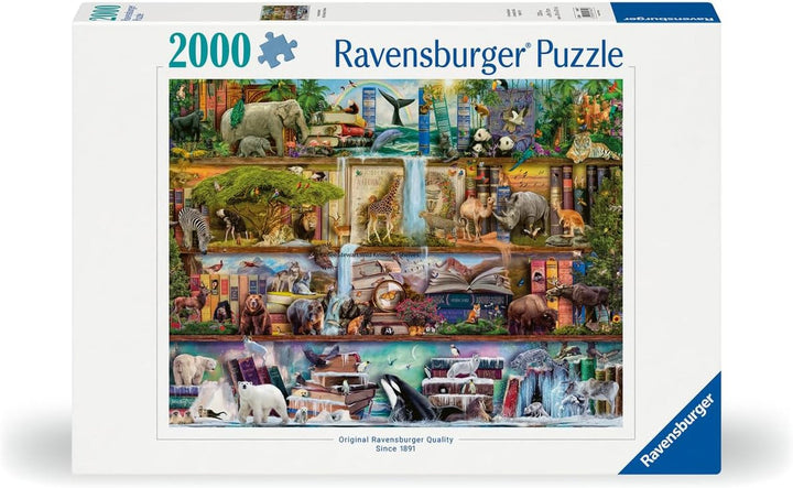 Ravensburger Puzzle 16652 - Lumea animalelor mari - puzzle jigsaw de 2000 de piese pentru adulți și copii de peste 14 ani, design de Aimee Stewart