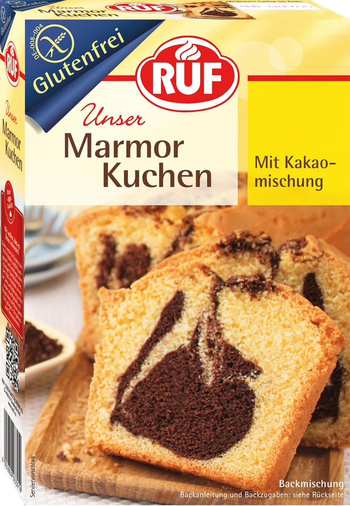 RUF Glutenfreie Muffins Schoko Mit Kakaoglasur, Backmischung Für Schokoladige American Style Muffins, Zöliakie Geeignet, Inkl. 12 Muffinförmchen