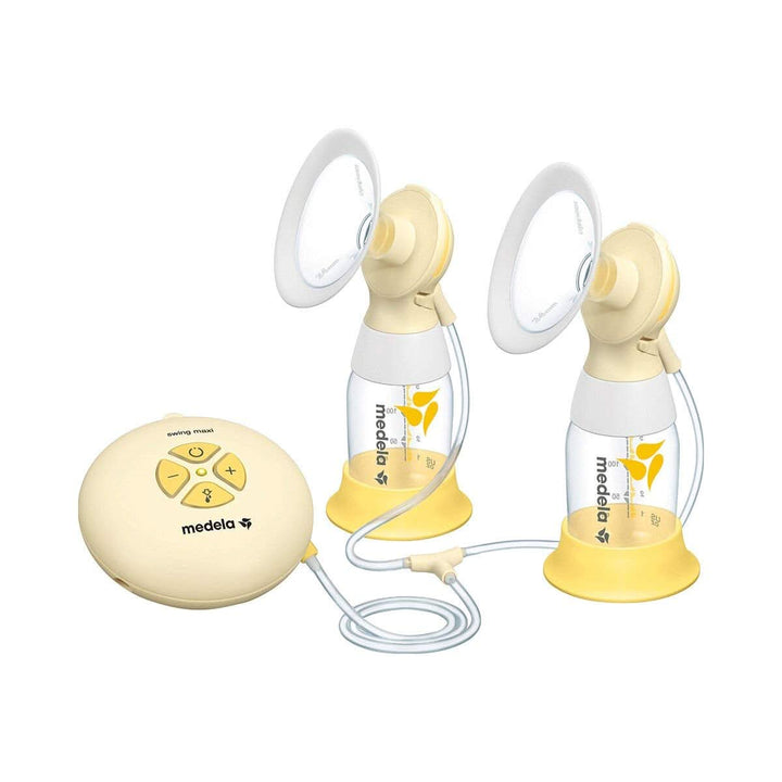 Medela Swing Maxi Flex Elektrische Doppel-Milchpumpe – Mehr Milch in Kürzerer Zeit – Mit Personalfit Flex Brusthaube Und Medela 2-Phasen Expression-Technologie, 1 Stück (1Er Pack)