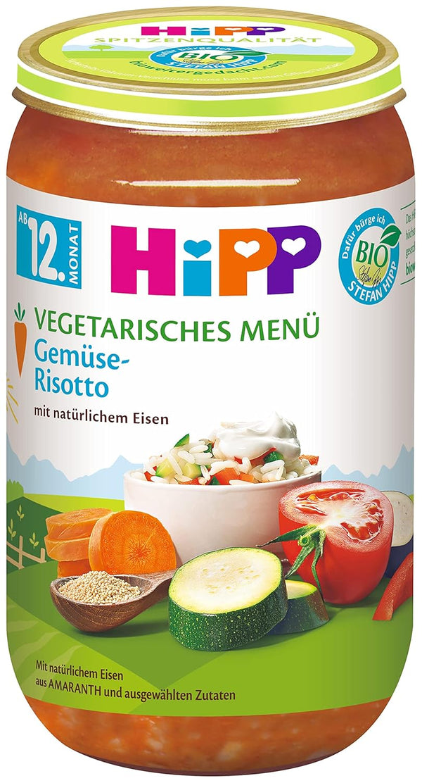 Hipp Bio Menüs Ab 12.Monat Gemüse-Risotto, 6Er Pack