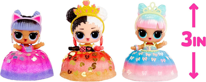 L.O.L. Surprise! Mix & Make Birthday Cake Tots - Cu păpușă de colecție, rochie de tort diy, "coacerea" și decorarea tortului, ingrediente și stropi cu sclipici - Păpușă cu rochie de tort - Ideal pentru fetițe cu vârsta de peste 3 ani