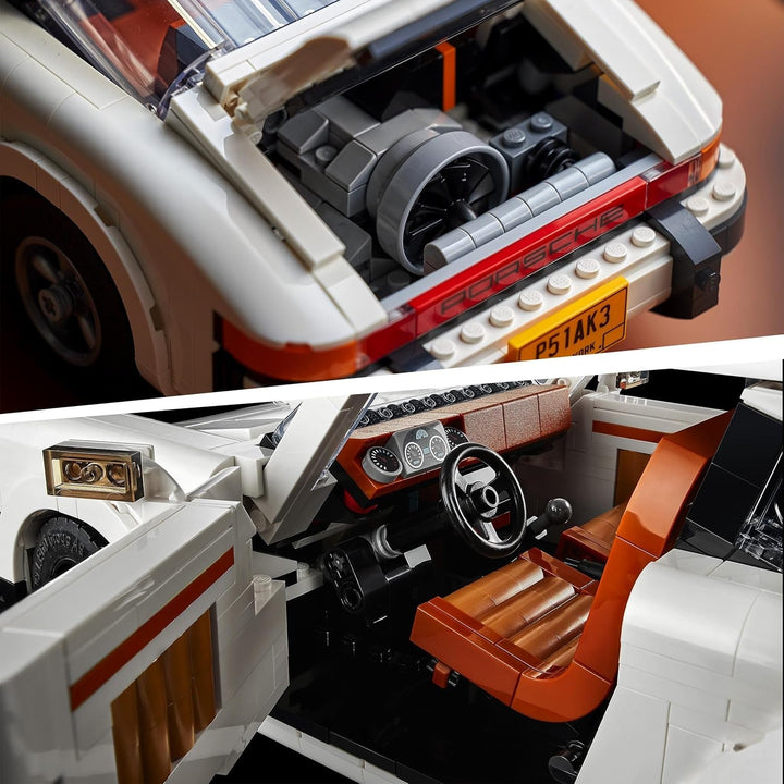 LEGO Icons Porsche 911 model de mașină pentru adulți, kit model de mașină de curse pentru a colecta 10295