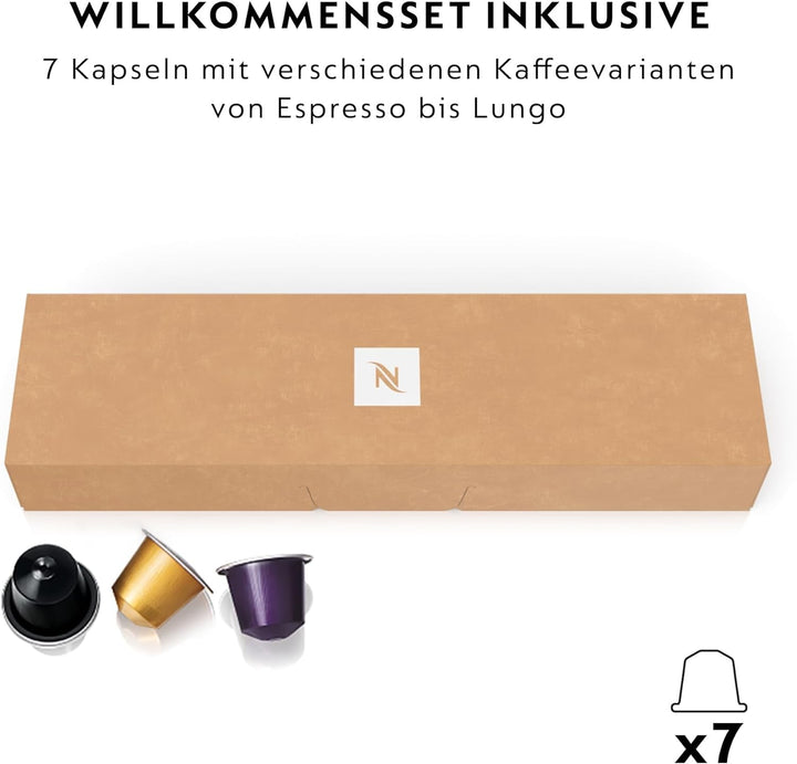 Aparat de cafea cu capsule Krups Nespresso Pixie Redesign, 1260 W, Rezervor de apă de 0,7 litri, Espresso sau Lungo, Economizor de energie, Capsule reciclabile, Set de bun venit inclus, Titan, XN306T10