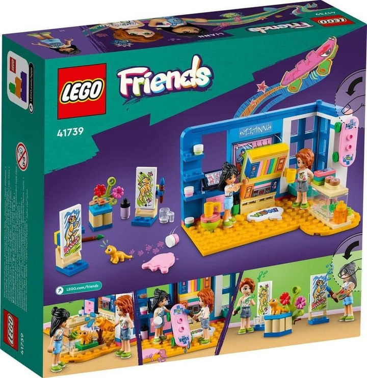 LEGO 41739 Friends Camera lui Liann, mini jucărie cu tematică artistică, cadou mic de colecție cu mini păpuși Liann, Autumn și Pet din seria 2023