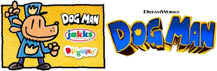 Dog Man Movie Action Figure Multipack Set de la Jakks Pacific, include figuri mobile de 6 cm - jucării inspirate din film, Lil Petey, Petey, Chief și Flippy!