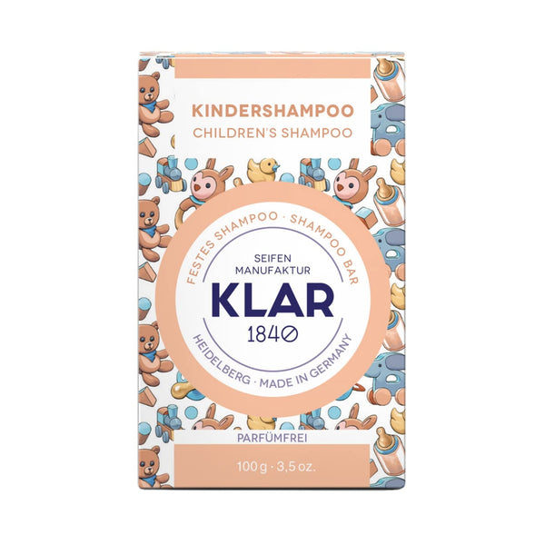 Șampon solid pentru copii Klar's fără parfum 100g