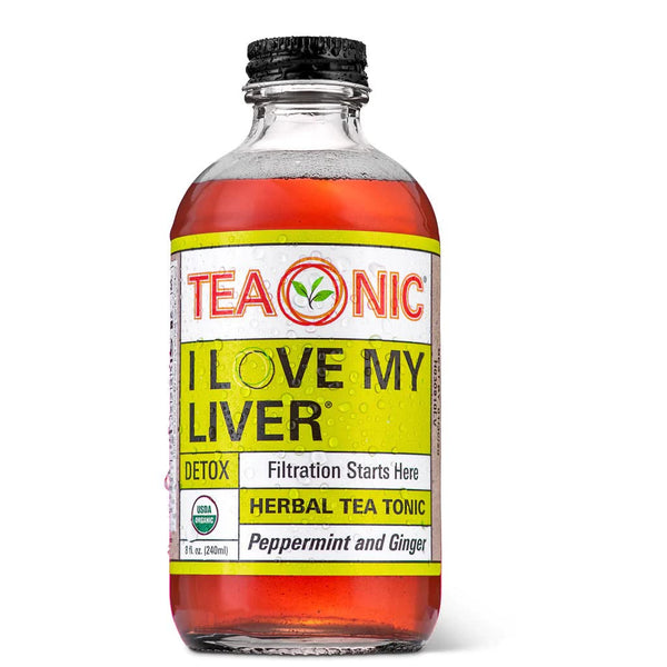 I Love My Liver Detox Tea, Ginger, Hibiscus, Dandelion, 100% Organic Sugar-Free Herbal Detox Tea, 8 Fl. Oz Each, Pack of 12 Tea USA Naty Shop I Love My Liver