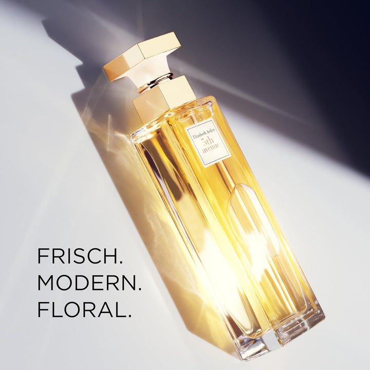 Elizabeth Arden - 5Th Avenue, Apă de Parfum, Parfum Spray pentru Femei, Elegant și Luxos cu Note Florale de Magnolie Roz, Violetă și Chihlimbar, Aromă Proaspătă și Ușoară