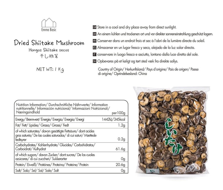 Ciuperci shiitake uscate 1 Kg