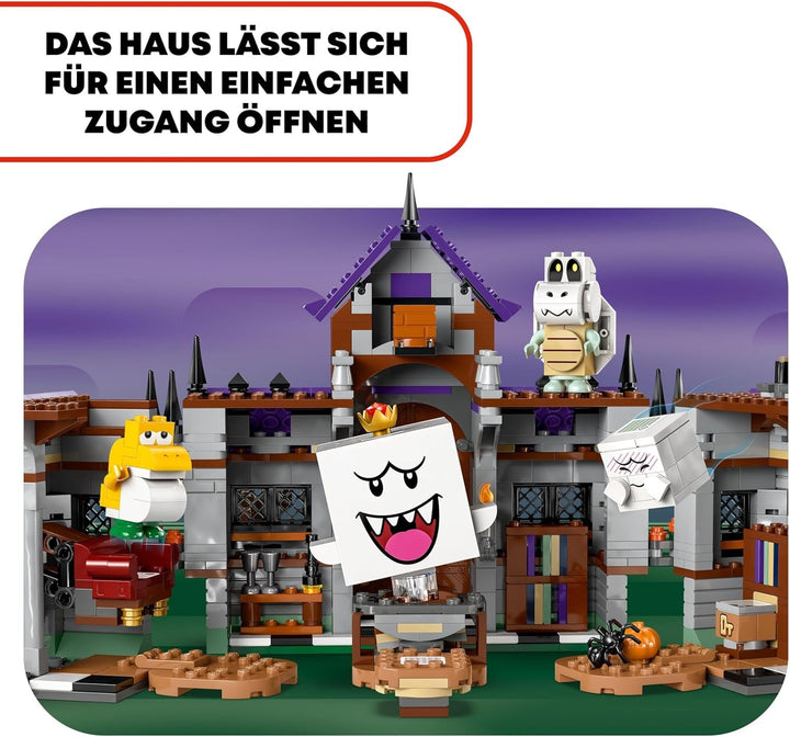 Casa bântuită a lui LEGO Super Mario King Buu Huu, casă bântuită pentru copii, set Nintendo de colecționat, cu Baby Yoshi, cadou pentru băieți, fete și gameri cu vârsta de 8+ 71436