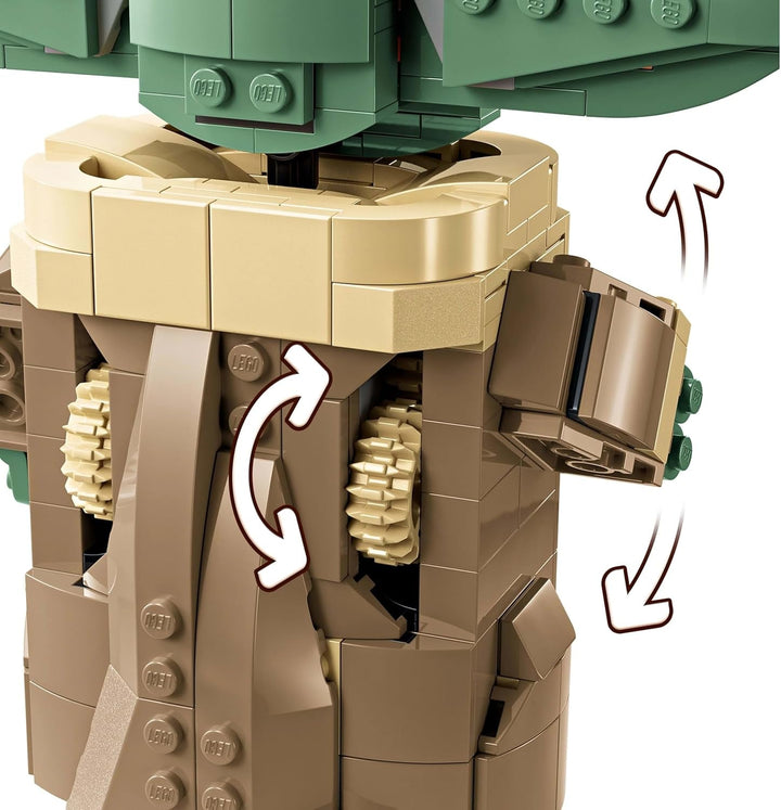 LEGO Star Wars 75403 Grogu în leagănul său repulsor din Mandalorian - Minifigurină de colecție - Model de construit, jucat și expus - Decorațiuni pentru casă - Cadou pentru băieți și fete cu vârsta de peste 10 ani