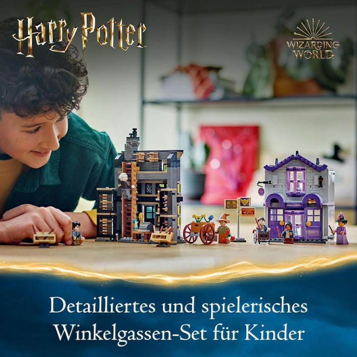 LEGO Harry Potter Ollivanders & Madam Malkin's Suits, Lands Of Diagon Alley, Playset pentru copii, Wizarding Toys, Fantasy Cadouri pentru fete, băieți și fani de la 8 ani 76439