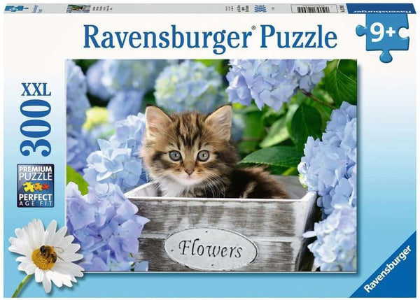 Puzzle pentru copii Ravensburger - 12894 Little Cat - Puzzle cu animale pentru copii începând cu vârsta de 9 ani, cu 300 de piese în format XXL