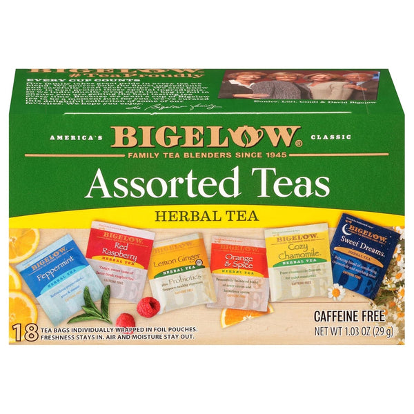 Bigelow Herbal Teas Six Flavor Assortment, 18 Bags Tea USA Naty Shop Default Title
