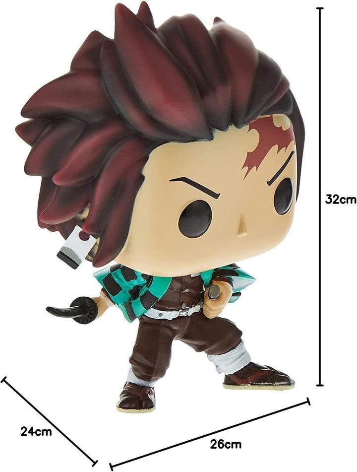 Funko Pop! Animation: Demon Slayer - Tanjiro Kamado - Figură de colecție din vinil - Idee de cadou - Marfă oficială - Jucării pentru copii și adulți - Fanii Anime - Figură model pentru colecționari
