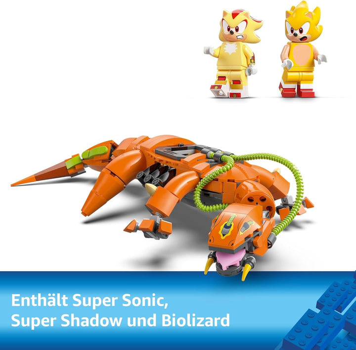LEGO Sonic the Hedgehog Super Shadow Vs. Biolizard, jucărie gamer, cadou pentru băieți și fete, set de joacă de colecționat pentru copii și fani ai jocurilor video, cu figuri ale personajelor 77003