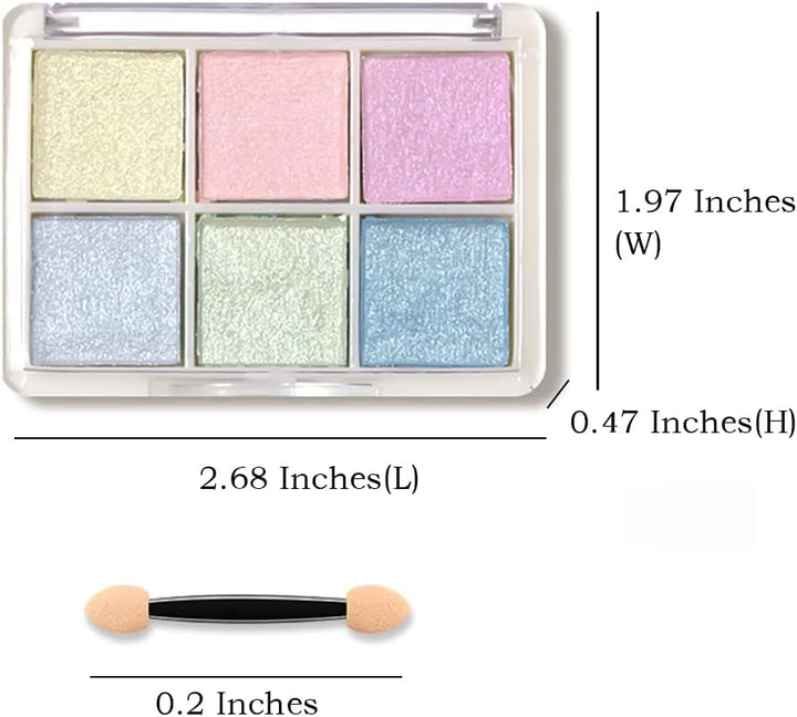 6 Farben Chrom Glitzerpulver Für Nägel, Chrome Nail Powder, Neon Pearl Nail Art Pulver Nagel Pigment Pulver Set DIY Nageldesign