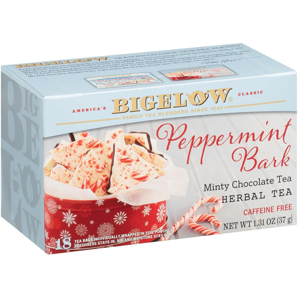 Bigelow Peppermint Bark Herbal Tea, Caffeine Free, 1.31 Ounces (Pack of 6) Tea USA Naty Shop Default Title