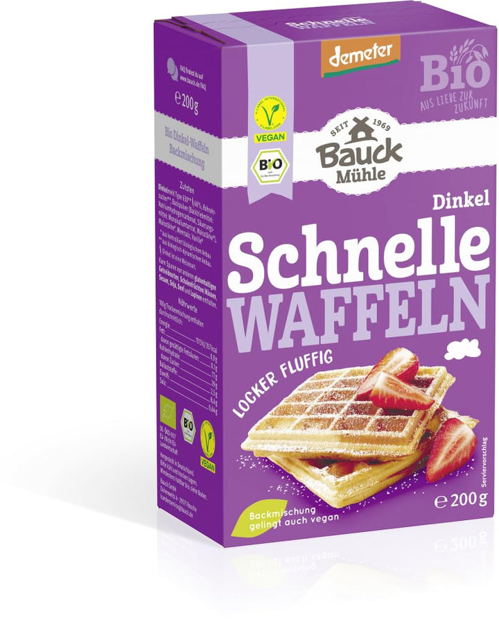 Demeter Bauck Hof Bio Dinkel Waffeln, 200 G