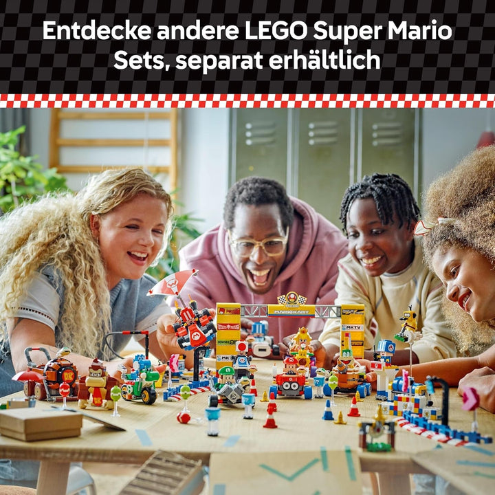 LEGO Mario Kart - Baby Mario Vs. Baby Luigi, figuri Nintendo de colecționat, 2 vitezomani de jucărie construibile, cadou pentru băieți, fete și gameri cu vârsta peste 8 ani, jucărie de aventură 72034