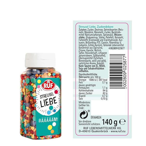 RUF Sprinkle Mix, amestec colorat, 140 grame