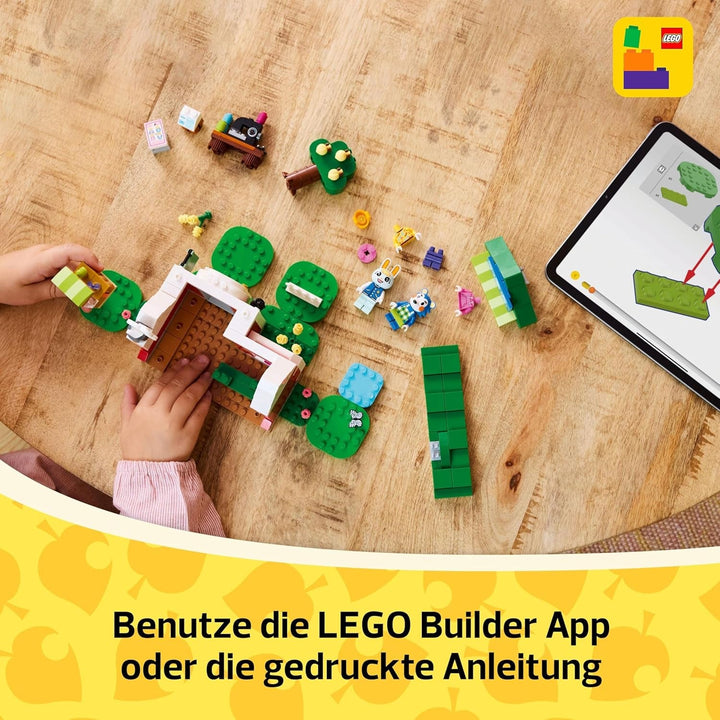 LEGO Animal Crossing Tailoring Sisters, set de construcție creativă pentru jocuri de rol, cadou pentru fete, băieți și fani ai jocurilor video cu vârsta de peste 6 ani, set de joacă de aventură 77055
