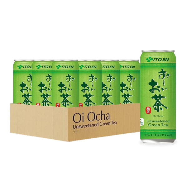 Oi Ocha Green Tea, Unsweetened, 10.6 Ounce (Pack of 12) Tea USA Naty Shop Default Title