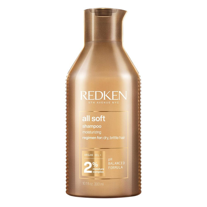 Redken | Haarshampoo Für Trockenes Und Brüchiges Haar, Belebt Und Hydratisiert, Mit Omega-6 Und Argan-Öl, All Soft Shampoo