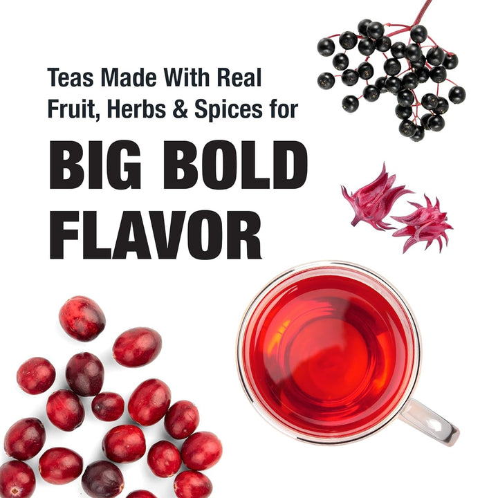 - Fireberry Cranberry Hibiscus Loose Leaf Tea | Caffeine-Free | Herbal Blend with Hibiscus, Cranberry, Currants, and Rooibos | Hot or Iced | Refillable Tin | Makes up to 50 Cups | 5 Ounce Tea USA Naty Shop