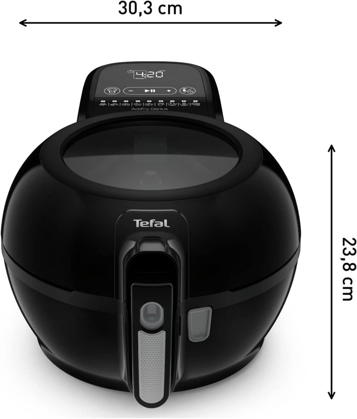 Tefal FZ7738 Actifry Genius+ Heißluftfritteuse | Airfryer Mit Rührarm, Kein Schütteln | 1500 W | 1,2 Kg Für 6 Personen | 9 Automatische Kochmenüs | ‎Energiesparend | Gesunde Friteuse Ohne Öl | Schwarz