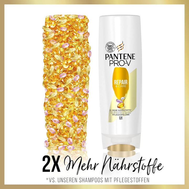 Pantene Pro-V Repair Und Care Pflegespülung, 2X Mehr Nährstoffe in 1 Anwendung, Regeneriert Das Haar Von Innen Heraus, Für Geschädigtes Haar, 200 ML