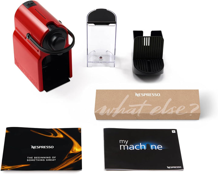 Aparat cu capsule Nespresso Inissia XN1005 de la Krups, Foarte rapid de utilizat, Oprire automată, Roșu cireș