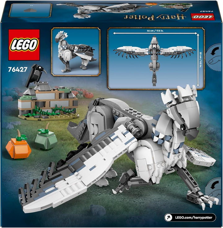 LEGO Harry Potter Hippogriff Buckbeak, jucărie creatură mitică de colecționat, set de joacă creativ pentru copii, cadou pentru băieți, fete și toți fanii 76427
