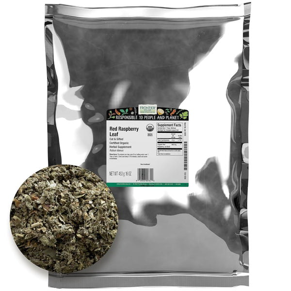Organic Red Raspberry Leaf Herbal Supplement, 1-Pound, Certified Organic, Kosher, Non-Gmo Tea USA Naty Shop Default Title
