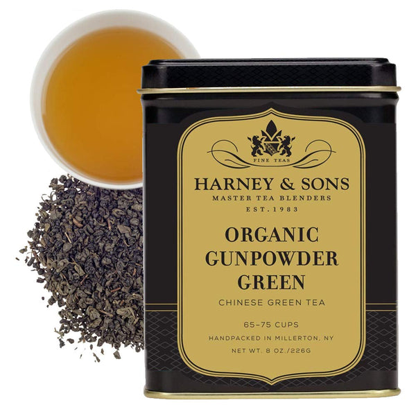 Organic Gunpowder Green, Loose Leaf 8 Ounce Tin Tea USA Naty Shop Default Title