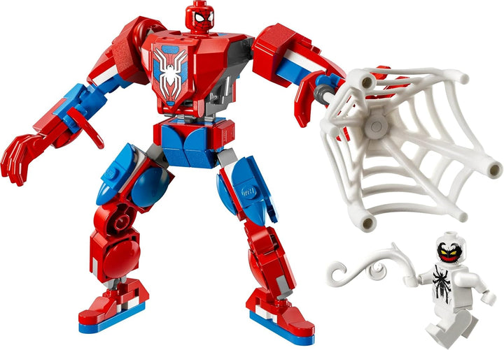 LEGO Marvel Spider-Man Mech Vs. Anti-Venom - Jucărie de supererou cu 2 minifigurine - Figură de acțiune cu brațe, picioare și degete mobile - Cadou pentru băieți și fete cu vârsta peste 6 ani 76308