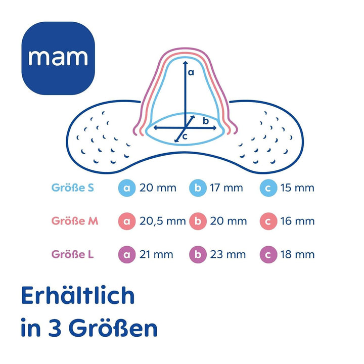 MAM Stillhütchen Größe L (Ø 23 Mm) Im 2Er-Set, Extra Weiche Brusthütchen Zum Schutz Beim Stillen, Brustwarzenschutz Für Maximalen Hautkontakt Zwischen Mutter Und Kind