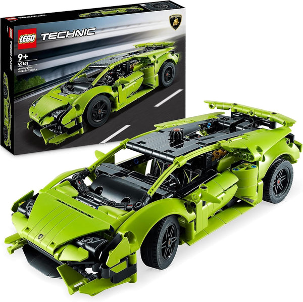 LEGO 42161 Technic Lamborghini Huracán Tecnica kit model de mașină de jucărie, set de construcție pentru mașini de curse pentru copii, băieți, fete și fani ai sporturilor cu motor, cadou de colecționat