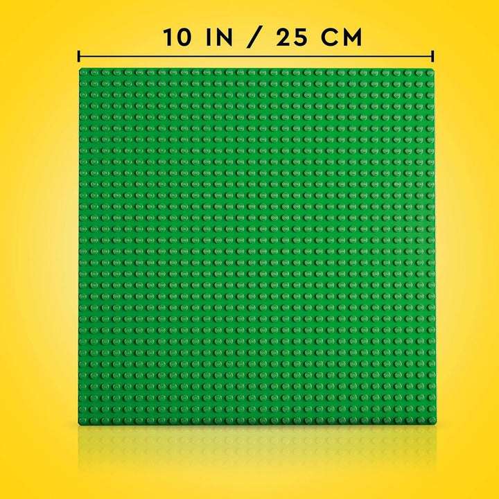LEGO 11023 Placă de construcție clasică verde, placă de bază pătrată cu 32X32 adâncituri ca bază pentru construcții și pentru alte seturi LEGO