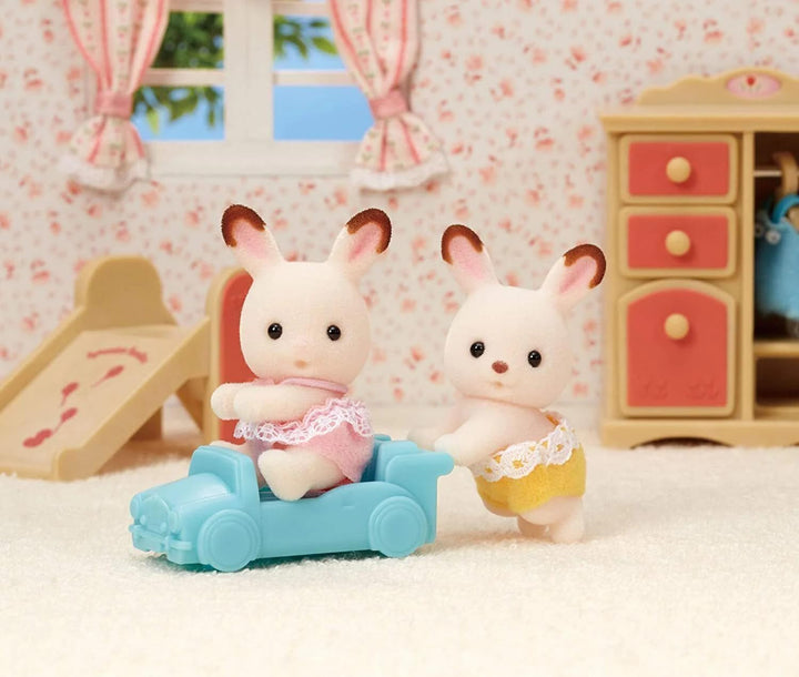 Sylvanian Families L5420 Chocolate Rabbit Twins - Figuri pentru casa de păpuși