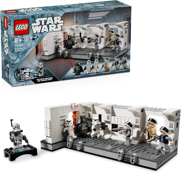 LEGO Star Wars Îmbarcarea pe Tantive IV, Jucărie de construcție pentru filmul O nouă speranță, Playset de fantezie pentru copii de colecționat, Idee de cadou pentru băieți și fete de peste 8 ani și pentru colecționari 75387