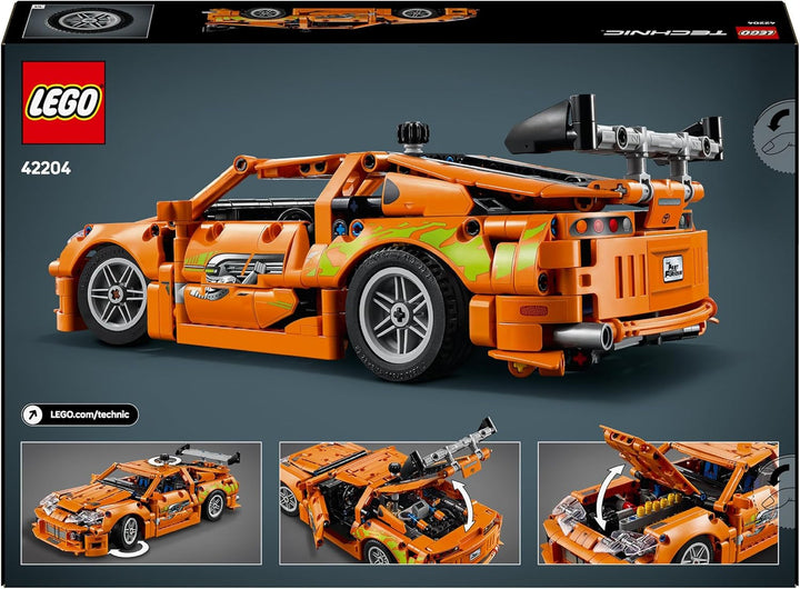 LEGO Technic Fast and Furious Toyota Supra MK4 - Mașină de jucărie - Cu motor cu 6 cilindri și uși care se deschid - Set de modele pentru băieți și fete de peste 9 ani - Idee de cadou pentru ziua de naștere 42204