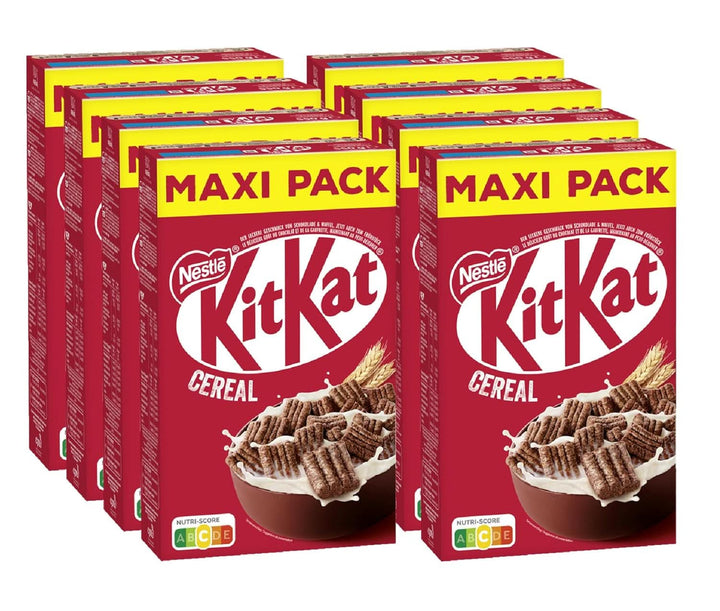 Nestlé KITKAT Cereale, cereale crocante pentru micul dejun cu napolitane Kitkat, pachet 8 x 550 grame